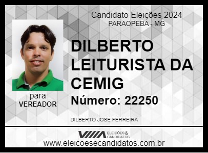 Candidato DILBERTO 2024 - PARAOPEBA - Eleições