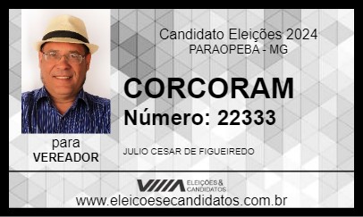 Candidato CORCORAM 2024 - PARAOPEBA - Eleições