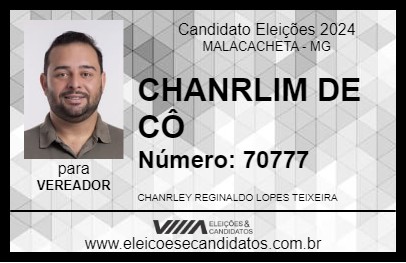 Candidato CHANRLIM DE CÔ 2024 - MALACACHETA - Eleições