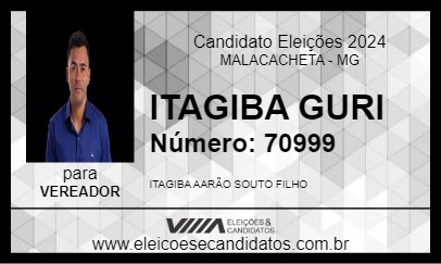 Candidato ITAGIBA GURI 2024 - MALACACHETA - Eleições