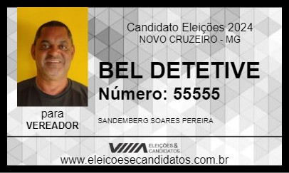 Candidato BEL DETETIVE 2024 - NOVO CRUZEIRO - Eleições