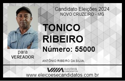 Candidato TONICO RIBEIRO 2024 - NOVO CRUZEIRO - Eleições