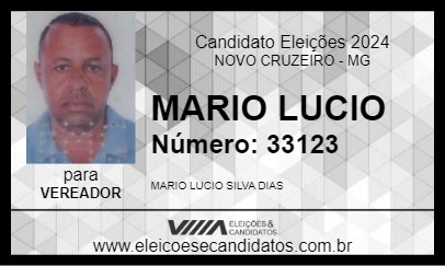 Candidato MARIO LUCIO 2024 - NOVO CRUZEIRO - Eleições