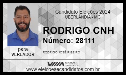 Candidato RODRIGO CNH  2024 - UBERLÂNDIA - Eleições