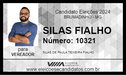 Candidato SILAS FIALHO 2024 - BRUMADINHO - Eleições