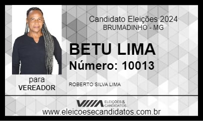 Candidato BETU LIMA 2024 - BRUMADINHO - Eleições