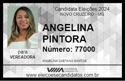 Candidato ANGELINA PINTORA 2024 - NOVO CRUZEIRO - Eleições