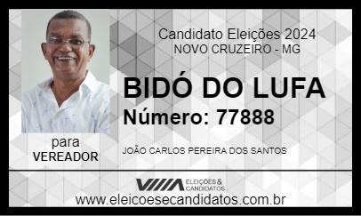 Candidato BIDÓ DO LUFA 2024 - NOVO CRUZEIRO - Eleições