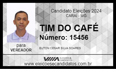 Candidato TIM DO CAFÉ 2024 - CARAÍ - Eleições