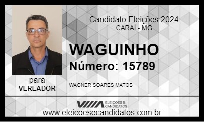 Candidato WAGUINHO 2024 - CARAÍ - Eleições