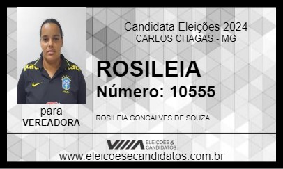 Candidato ROSILEIA 2024 - CARLOS CHAGAS - Eleições