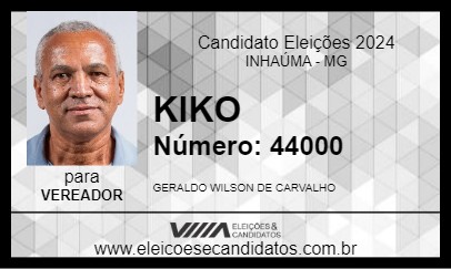 Candidato KIKO 2024 - INHAÚMA - Eleições