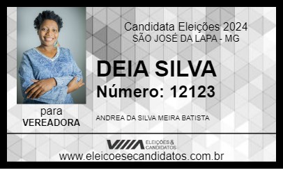 Candidato DEIA SILVA 2024 - SÃO JOSÉ DA LAPA - Eleições