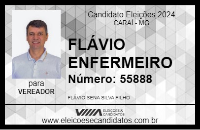 Candidato FLÁVIO ENFERMEIRO 2024 - CARAÍ - Eleições