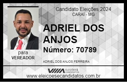 Candidato ADRIEL DOS ANJOS 2024 - CARAÍ - Eleições