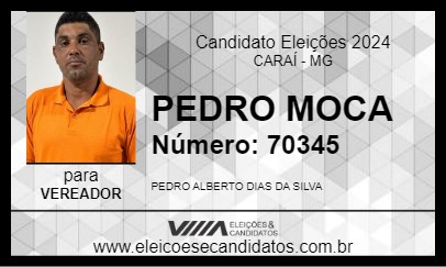 Candidato PEDRO MOCA 2024 - CARAÍ - Eleições