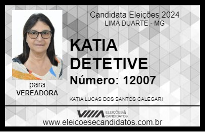 Candidato KATIA DETETIVE 2024 - LIMA DUARTE - Eleições