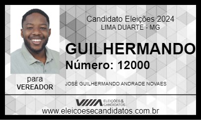 Candidato GUILHERMANDO 2024 - LIMA DUARTE - Eleições