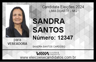 Candidato SANDRA SANTOS 2024 - LIMA DUARTE - Eleições