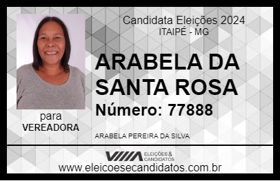 Candidato ARABELA DA SANTA ROSA 2024 - ITAIPÉ - Eleições