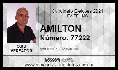 Candidato AMILTON 2024 - ITAIPÉ - Eleições