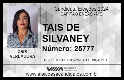 Candidato TAIS DE SILVANEY 2024 - CAPITÃO ENÉAS - Eleições