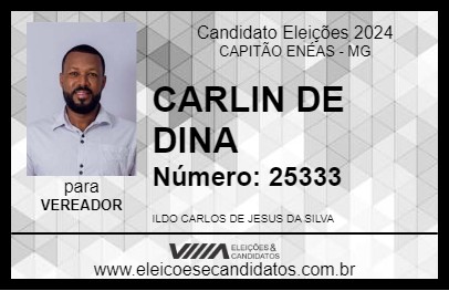 Candidato CARLIN DE DINA 2024 - CAPITÃO ENÉAS - Eleições