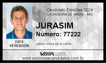 Candidato JURASIM 2024 - CACHOEIRA DE MINAS - Eleições