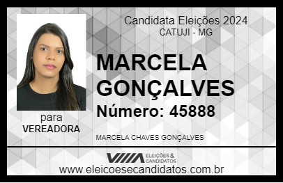 Candidato MARCELA GONÇALVES 2024 - CATUJI - Eleições