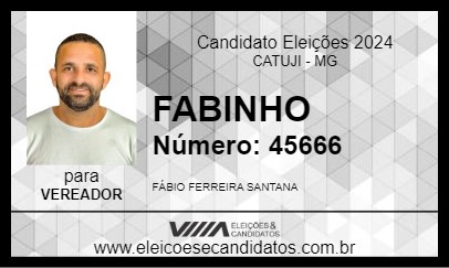 Candidato FABINHO 2024 - CATUJI - Eleições