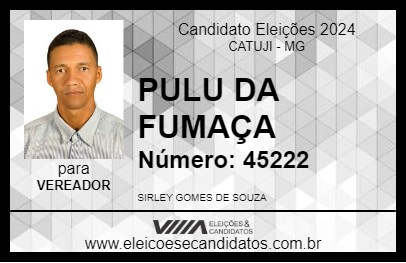 Candidato PULU DA FUMAÇA 2024 - CATUJI - Eleições