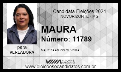 Candidato MAURA 2024 - NOVORIZONTE - Eleições