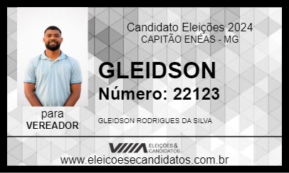 Candidato GLEIDSON 2024 - CAPITÃO ENÉAS - Eleições