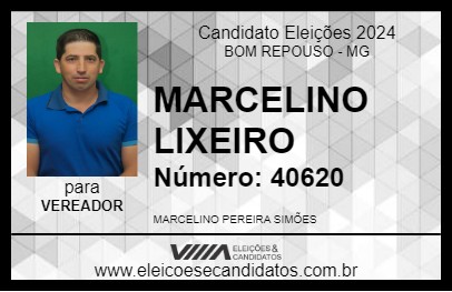 Candidato MARCELINO LIXEIRO 2024 - BOM REPOUSO - Eleições