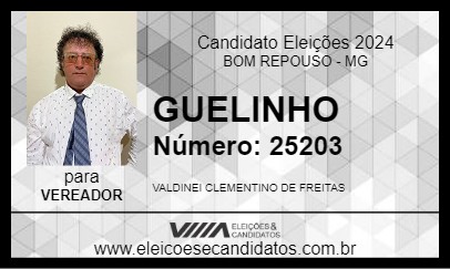 Candidato GUELINHO 2024 - BOM REPOUSO - Eleições