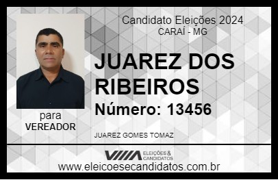 Candidato JUAREZ DOS RIBEIROS 2024 - CARAÍ - Eleições