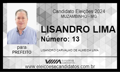 Candidato LISANDRO LIMA 2024 - MUZAMBINHO - Eleições