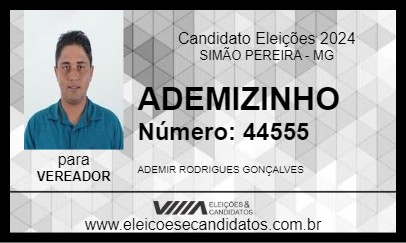 Candidato ADEMIZINHO 2024 - SIMÃO PEREIRA - Eleições