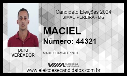 Candidato MACIEL 2024 - SIMÃO PEREIRA - Eleições