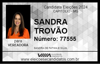 Candidato SANDRA TROVÃO 2024 - CAPITÓLIO - Eleições