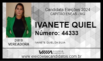 Candidato IVANETE QUIEL 2024 - CAPITÃO ENÉAS - Eleições