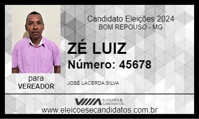 Candidato ZÉ LUIZ 2024 - BOM REPOUSO - Eleições