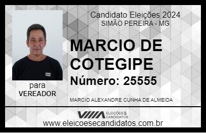 Candidato MARCIO DE COTEGIPE 2024 - SIMÃO PEREIRA - Eleições