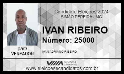 Candidato IVAN RIBEIRO 2024 - SIMÃO PEREIRA - Eleições