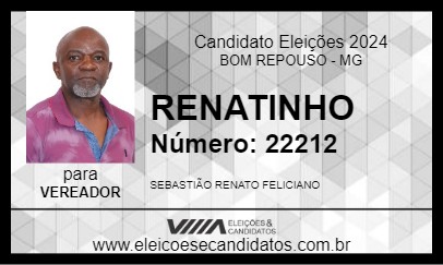 Candidato RENATINHO 2024 - BOM REPOUSO - Eleições