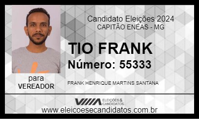 Candidato TIO FRANK 2024 - CAPITÃO ENÉAS - Eleições