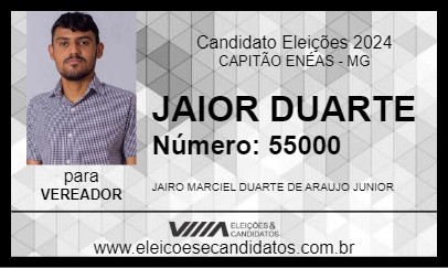 Candidato JAIRO DUARTE 2024 - CAPITÃO ENÉAS - Eleições