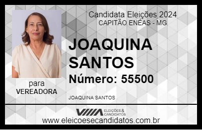 Candidato JOAQUINA SANTOS 2024 - CAPITÃO ENÉAS - Eleições