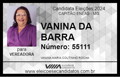 Candidato VANINA DA BARRA 2024 - CAPITÃO ENÉAS - Eleições