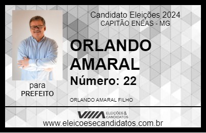 Candidato ORLANDO AMARAL 2024 - CAPITÃO ENÉAS - Eleições